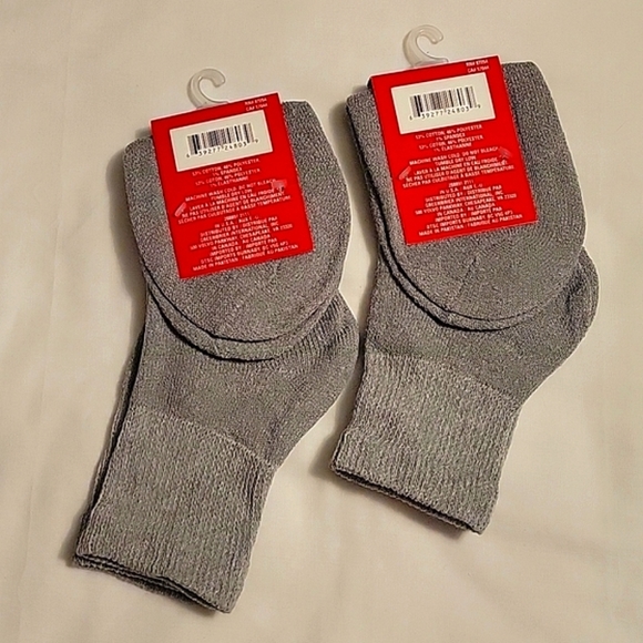 NEW 4 Pair Men's Diabetic Comfort Quarter Socks - Picture 8 of 16